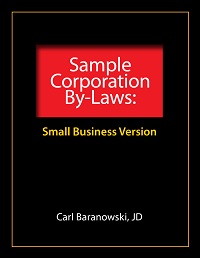 Sample S Corporation Bylaws cover