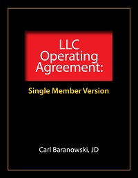 Sample Single Member LLC Operating Agreement cover